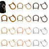 24Pcs 6 Colors Alloy D-Ring Anchor Shackle Clasps FIND-WR0007-48-1