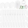   30Pcs 3 Style Acrylic Thread Winding Boards FIND-PH0018-61-1