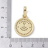 Brass Micro Pave Cubic Zirconia Pendants ZIRC-NH0001-01G-05-3