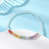 Chakra Opalite & Dyed Natural Malaysia Jade Beads Stretch Bracelets for Women BJEW-JB13049-1