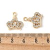 Alloy Crystal Rhinestone Pendants PALLOY-E775-12G-3