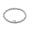 Micro Pave Cubic Zirconia Link Bracelets BJEW-F438-01P-1