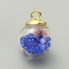 Transparent Glass Globe Pendants GLAA-TAC0005-002E-1