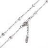 304 Stainless Steel Satellite Chain Necklace for Men Women NJEW-K245-011C-2