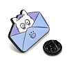 Cartoon Rabbit Enamel Pins JEWB-G026-04G-3