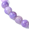 6.5mm Dyed Natural White Jade Round Beaded Stretch Bracelets for Women BJEW-JB10734-4