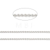 Rhodium Plated 925 Sterling Silver Ball Chains STER-F052-13P-2
