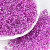 6/0 Inside Colours Transparent Glass Seed Beads SEED-T007-07J-3