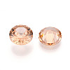 Diamond Shaped Cubic Zirconia Pointed Back Cabochons ZIRC-R004-10mm-04-2