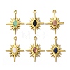 Natural Mixed Stone Oval Pendants STAS-Z099-13G-1