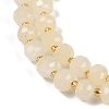 Natural Dyed White Jade Beads Strands G-H057-A20-02-4