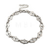304 Stainless Steel Link Chains Bracelets for Men & Women BJEW-D042-12P-1