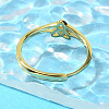 Brass Adjustable Rings for Women RJEW-R005-05G-3