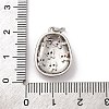 Brass Micro Pave Cubic Zirconia Pendants KK-U033-17P-3