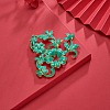 Chinese Style Alloy Enamel Chandelier Components Links X-ENAM-E329-64A-G-8