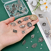 28Pcs 7 Styles Tibetan Style Alloy Stud Earring Findings TIBE-PH0002-61-3