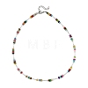 Natural & Synthetic Mixed Stone Bead Necklaces NJEW-JN06624-3
