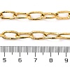 Ion Plating(IP) 304 Stainless Steel Textured Oval Link Chains CHS-K017-01G-3