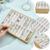 20 Grids PU Leather Bangle Organizer Display Trays BDIS-WH0008-19A-3