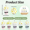 30Pcs Popcorn Resin Pendants RESI-SC0006-80-2