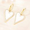 Valentine's Day Heart Brass Micro Pave Clear Cubic Zirconia Hoop Earrings EJEW-Z164-10G-03-3