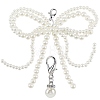 Plastic Imitation Pearl Shoe Charms AJEW-CP0006-58-6