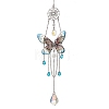 Stainless Steel Resin Butterfly Suncatcher HJEW-TA00452-03-1
