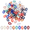   300g 10 Colors Acrylic Linking Rings OACR-PH0001-55-1