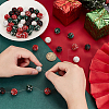 36Pcs 6 Colors Rhinestone Clay Pave Beads RB-PH0001-63-3
