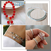 50Pcs 2 Colors 925 Sterling Silver Crimp Beads STER-BBC0009-67-5