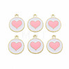 Alloy Enamel Pendants X-PALLOY-S181-039B-NR-1