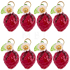 Handmade Lampwork & Acrylic & Resin Pearl Pendants PALLOY-BM00023-1