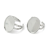 304 Stainless Steel Cuff Rings Components STAS-Z138-02P-03-3