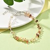 Natural Ferruginous Quartz Beads Bracelets for Women BJEW-H623-02S-11-2