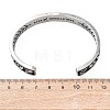 316 Surgical Stainless Steel Cuff Bangles BJEW-C142-01D-AS-5