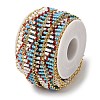 Handmade Glass Seed Beaded Chains CHC-K017-02G-2