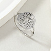 Tree of Life 201 Stainless Steel Finger Rings FS-WG3B6B9-05-1