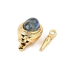 Brass & Natural Gemstone Box Clasps GG-CBAFA4F-03G-A-2