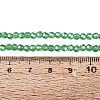 Electroplate Transparent Glass Beads Strands LS-EGLA-A035-T3mm-A21-4