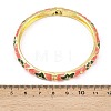 Brass Alloy Hinged Bangles for Women BJEW-K290-01B-G-3