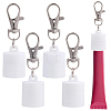 4Pcs Silicone Lipstick Cover Pendant Decorations HJEW-CP0001-41-1