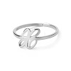 Adjustable 201 Stainless Steel Letter Open Cuff Rings for Women FS-WG61269-50-1