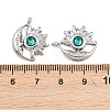 304 Stainless Steel Rhinestone Pendants STAS-Z166-24P-05-3