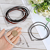 10Pcs 5 Colors Braided Leather Cords NCOR-SC0001-02-3