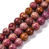 Dyed Natural Regalite/Imperial Jasper/Sea Sediment Jasper Beads Strands G-B124-C03-09-1