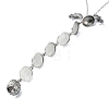 Alloy Pendant Necklaces NJEW-H031-01B-AS-2