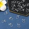 20Pcs 2 Styles Plastic Clip-on Earring Converters Findings KY-FS0001-27-10