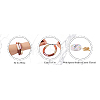 DIY Curved Tube Stretch Bracelet Making Kit DIY-TA0004-83-16