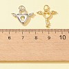 8Pcs 4 Style Rack Plating Brass Pendants KK-FS0001-17-5