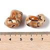 Hand-Painted Porcelain Beads PORC-R001-01E-3